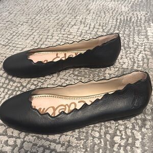 Sam Edelman black leather ballet flats
Never worn